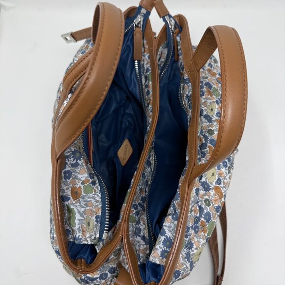 MZ Wallace Medium Astor Liberty Fabric Poppy Forest Floral Crossbody Handbag - Picture 5 of 9
